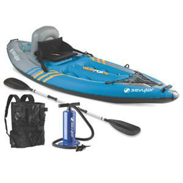 Picture of QuikPak 1 Person Sit-On-Top Kayak w/ Pump/Paddle