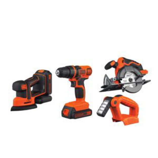 Picture of 20V MAX Lithium-Ion 4-Tool Combo - Drill Sander Saw & Light