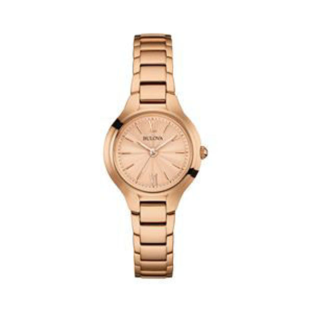 Picture of Ladies' Classic Rose Gold-Tone Stainless Steel Watch Rose Gold Dial