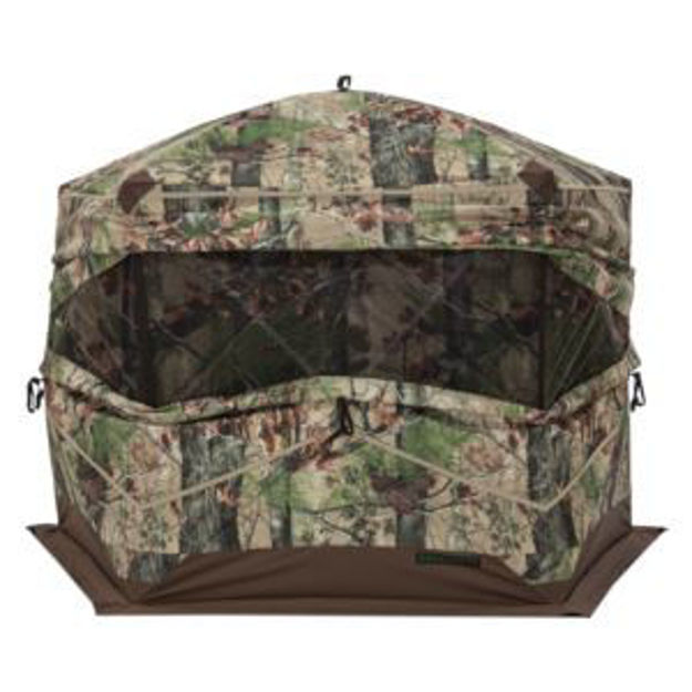Picture of Barronett OX 5 3-Person Blind w/ Bloodtrail Backwoods Camo