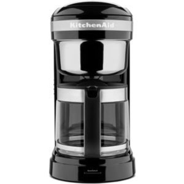 Picture of 12-Cup Drip Coffee Maker with Spiral Showerhead and Programmable Warming Plate in Onyx Black
