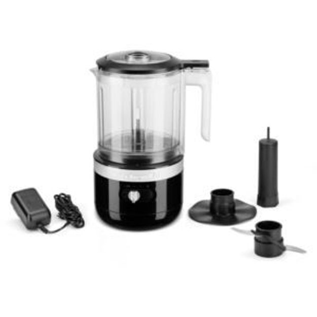 Picture of Cordless 5-Cup Food Chopper with Multi-Purpose Blade and Whisk Accessory in Onyx Black