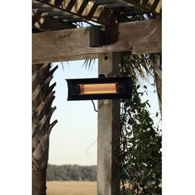 Picture of Black Steel Wall Mounted Infrared Patio Heater