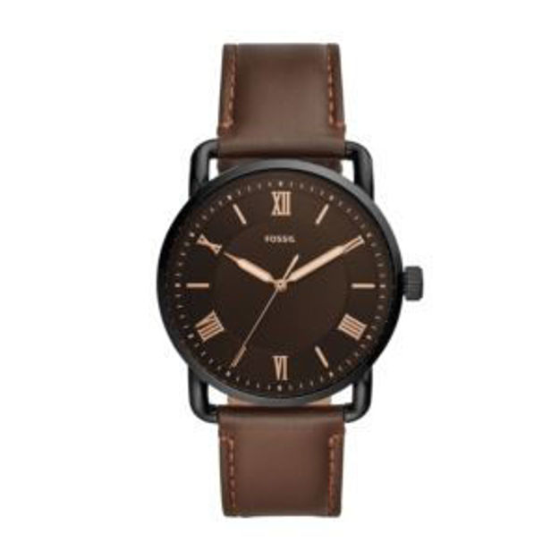 Picture of Men's Copeland Brown Leather Strap Watch Brown Dial