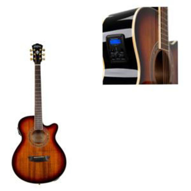 Picture of Fesitval Series Cutaway Mini Jumbo Acoustic Electric Guitar