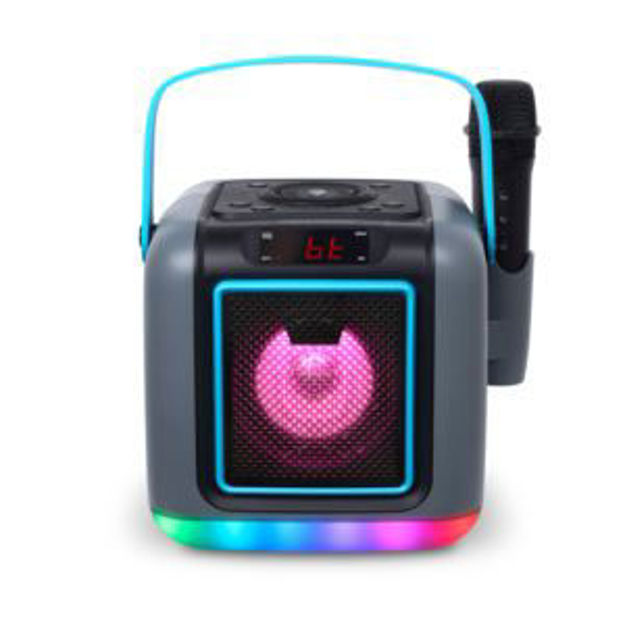Picture of Cube Mini Portable Bluetooth Karaoke System w/ Light Show