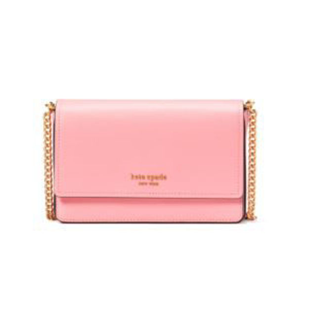 Picture of Morgan Flap Chain Wallet - Salmon Pink