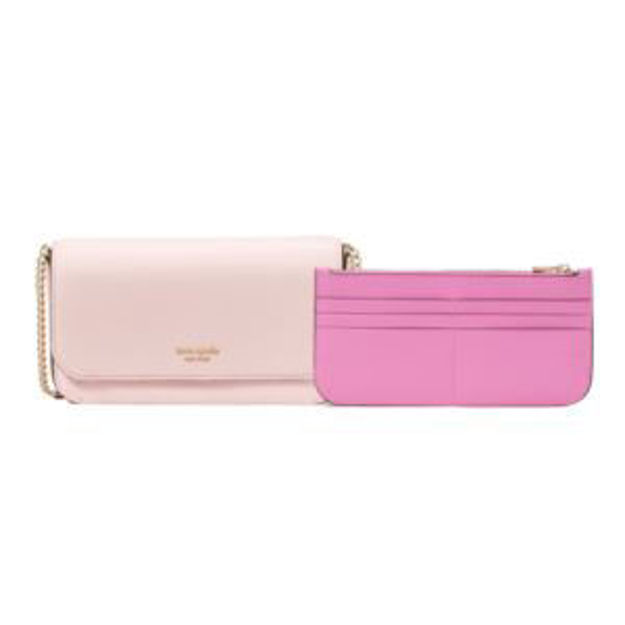 Picture of Ava Flap Chain Wallet - Crepe Pink