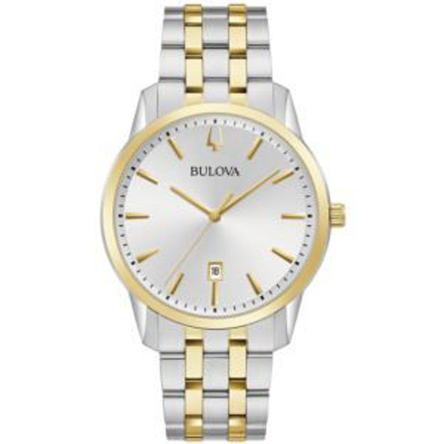 Picture of Men's Sutton Silver & Gold-Tone Stainless Steel Watch Silver Dial