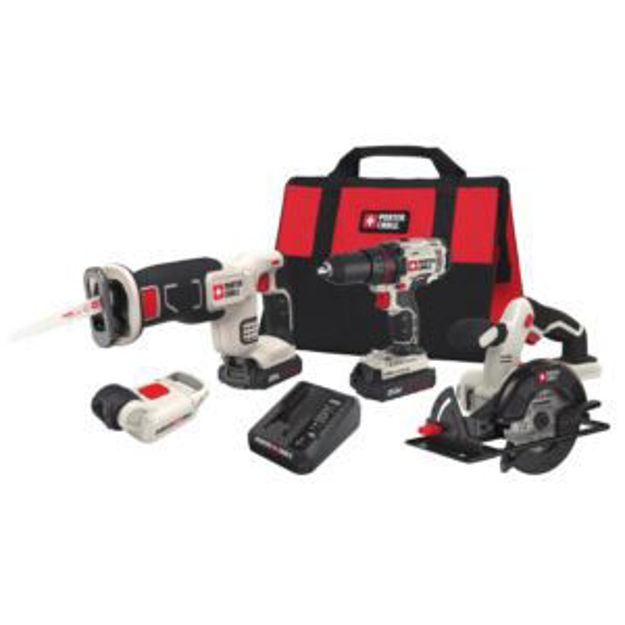 Picture of 20V MAX 4-Tool Combo Kit - Drill/Driver Circ Saw Recip Saw