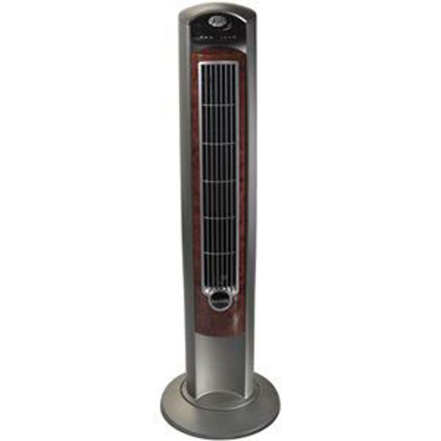 Picture of 42 In. Wind Curve Tower Fan with Fresh Air Ionizer - Woodgrain Accents