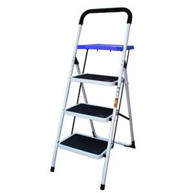 Picture of 3-Step Metal Ladder w/ Paint Platform