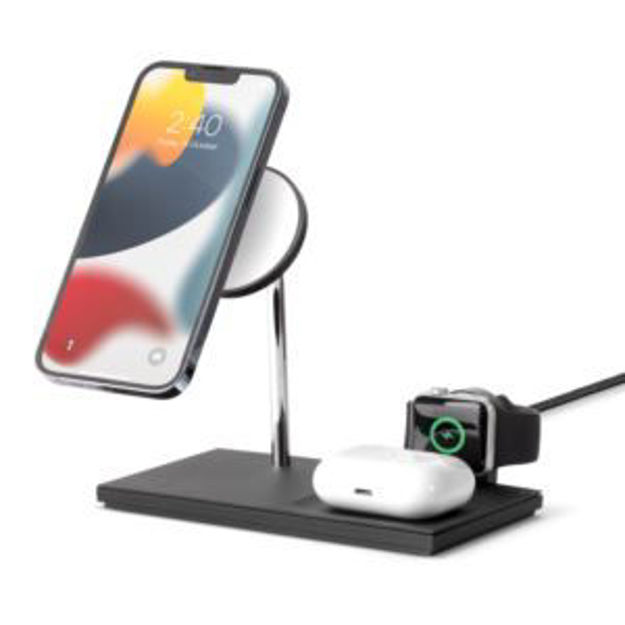 Picture of Snap Magnetic 3-in-1 Wireless Charger Black
