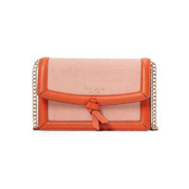 Picture of Knott Canvas Flap Crossbody - Dried Apricot