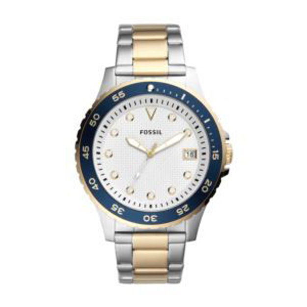 Picture of Mens Classic Sport 2-Tone Stainless Steel Watch Silver Dial