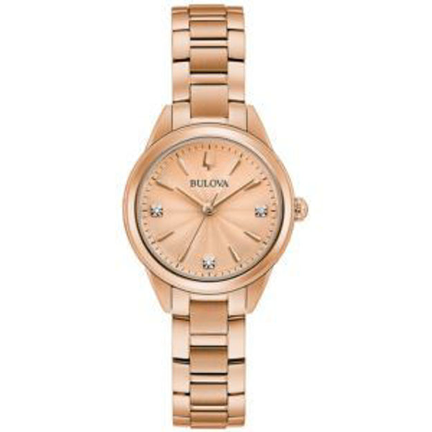 Picture of Ladies Sutton Rose Gold-Tone Crystal Accent Watch Rose Gold Dial