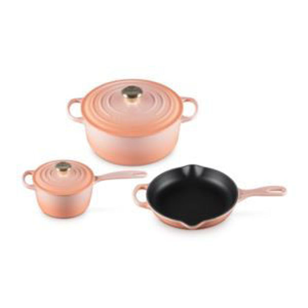 Picture of 5pc Signature Cast Iron Cookware Set Peche