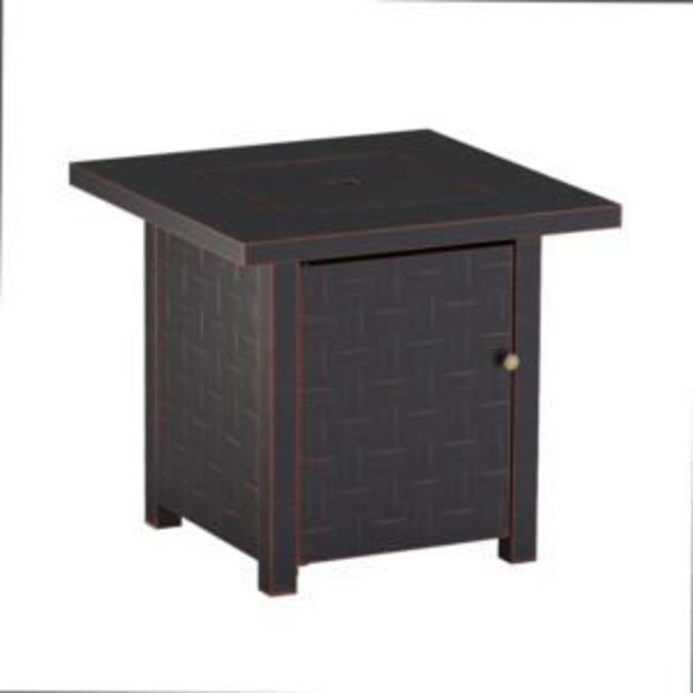 Picture of Somerset Square LPG Fire Pit Brushed Bronze