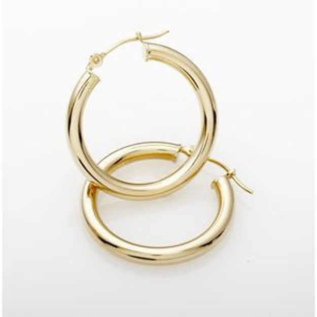 Picture of Yellow Gold Hoop Earrings