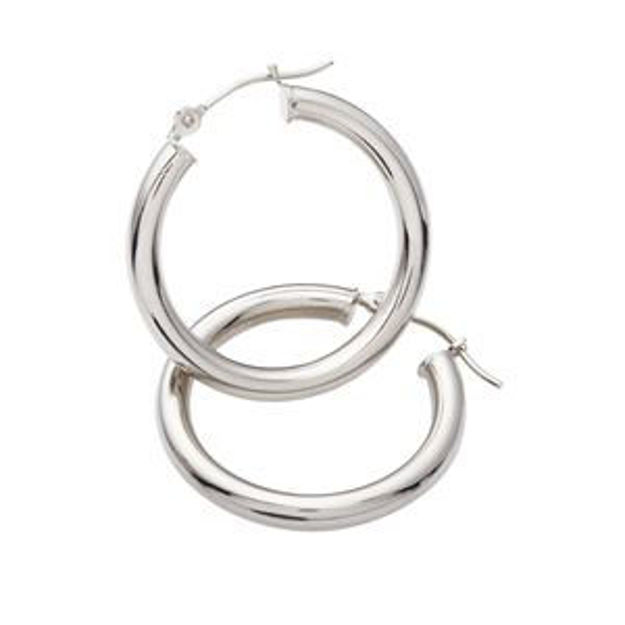 Picture of White Gold Hoop Earrings