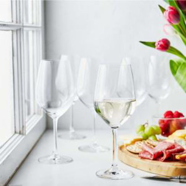 Picture of Predicat 6pc Burgundy White Wine Glass Set