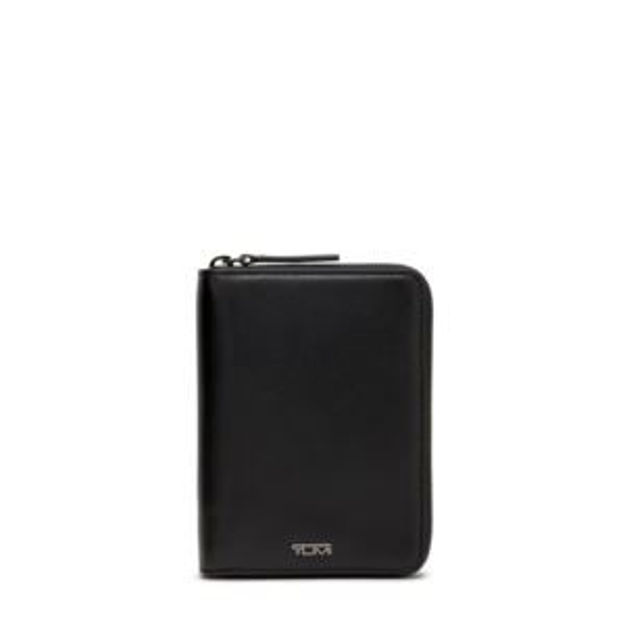 Picture of Belden Zip-Around Passport Case- Black Leather