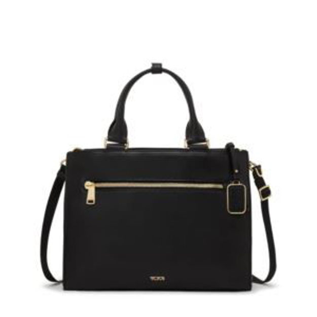 Picture of Voyageur Lynn Tote- Black Leather