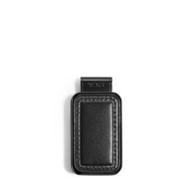 Picture of Nassau Monogram Patch Money Clip- Black Smooth Leather