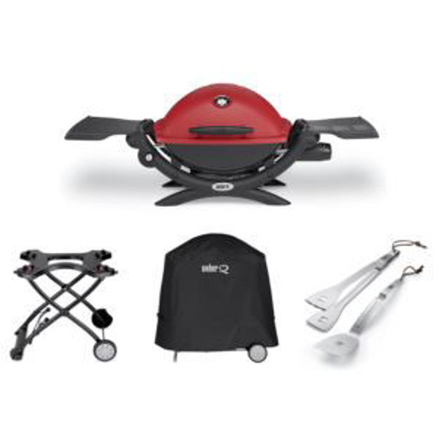 Picture of KIT Q1200 Gas Grill +2pc Tools/Cart/Cover-Red