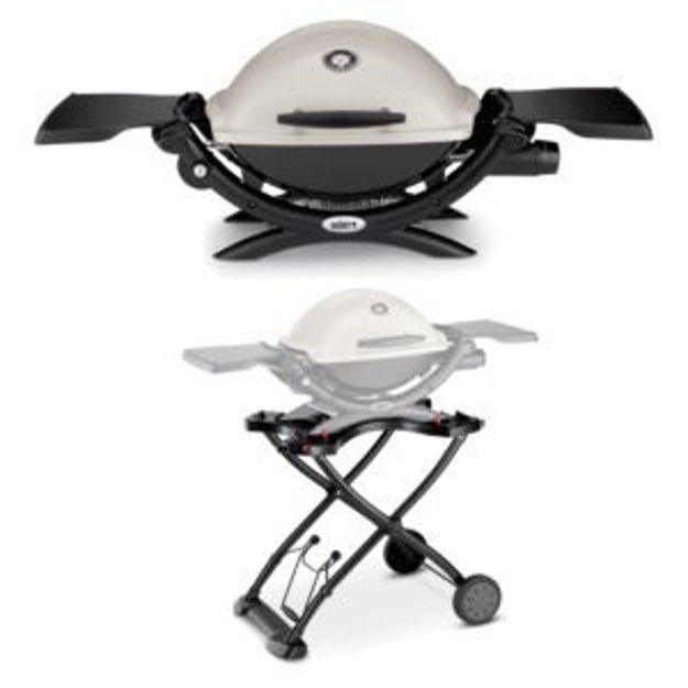 Picture of KIT Q1200 Portable LP Grill w/ Cart - Titanium-