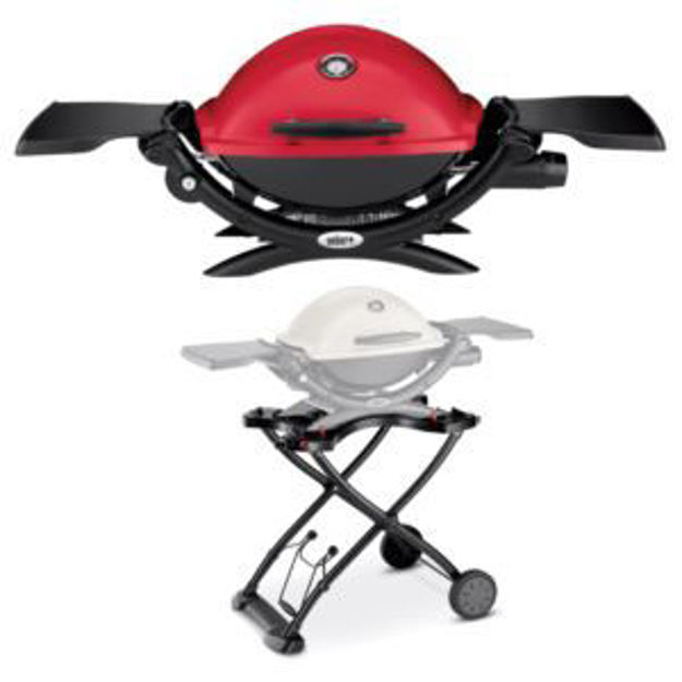 Picture of KIT Q1200 Portable LP Grill w/ Cart - Red