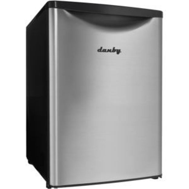 Picture of Energy Star 2.6-Cu. Ft. Compact All Refrigerator with Spotless Steel Door