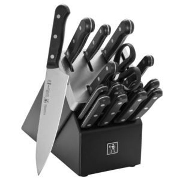 Picture of Solution 16pc Self-Sharpening Knife Block Set Black