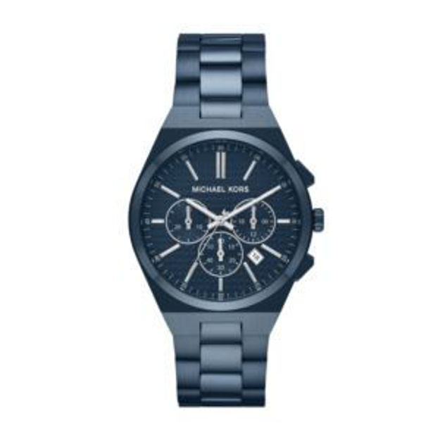 Picture of Men's Lennox Chronograph Blue Stainless Steel Watch Blue Dial