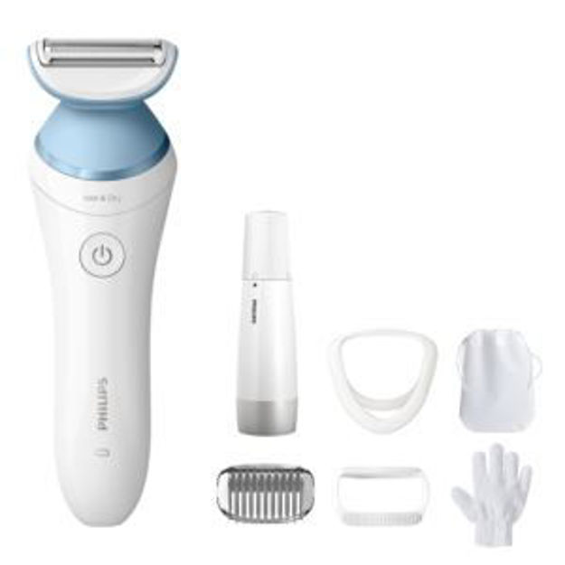 Picture of Lady Shaver Series 8000 Cordless Wet & Dry Shaver w/ Facial Hair Remover