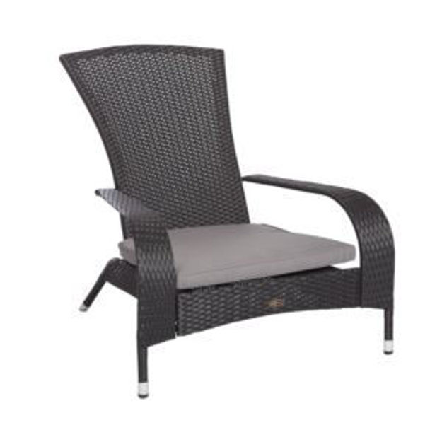 Picture of Coconino Wicker Adirondack Chair Black