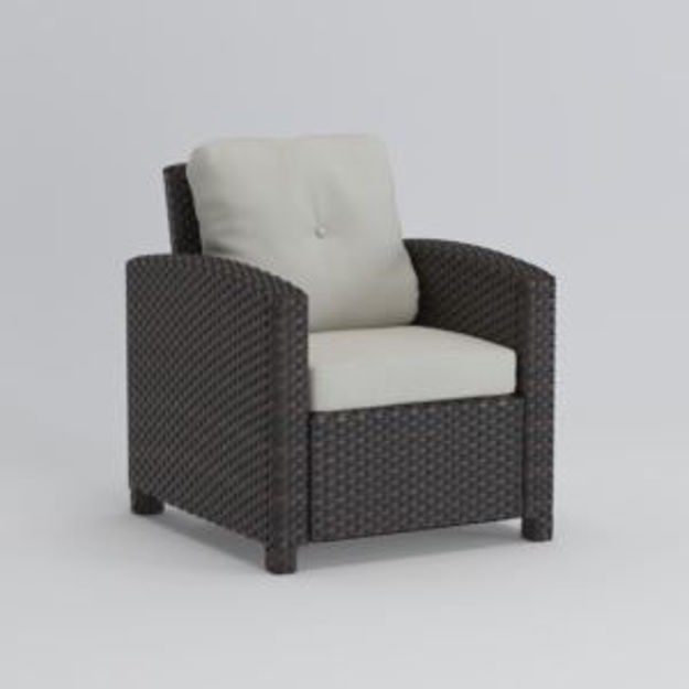 Picture of Miles Club Chair Mocha Wicker