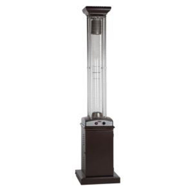 Picture of Hammered Bronze Finish Square Flame Patio Heater