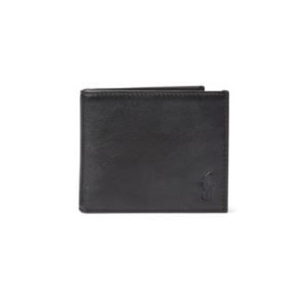 Picture of Pebbled Leather Billfold Black