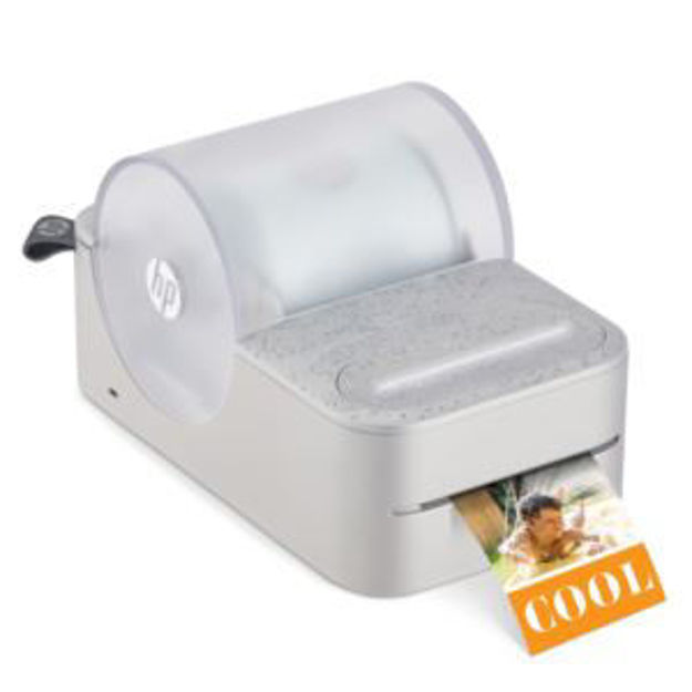 Picture of HP Sprocket Panorama Instant Label Printer & Photo Printer 2" x .5"- 9" - White