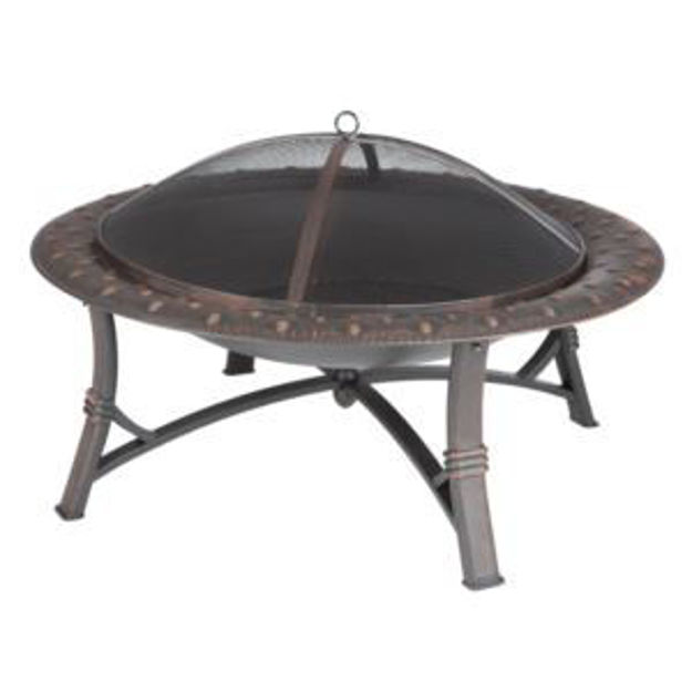 Picture of Roman Round Steel Fire Pit Brushed Bronze