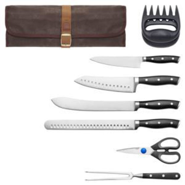 Picture of 9pc Barbecue Carving Tool Set w/ Roll Bag
