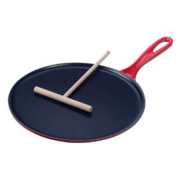 Picture of 10.25" Traditional Cast Iron Crepe Pan Cerise