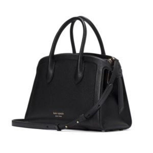 Picture of Knott Medium Zip Top Satchel - Black