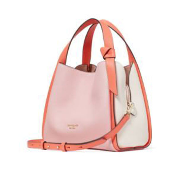 Picture of Knott Colorblocked Medium Crossbody Tote - Crepe Pink Multi