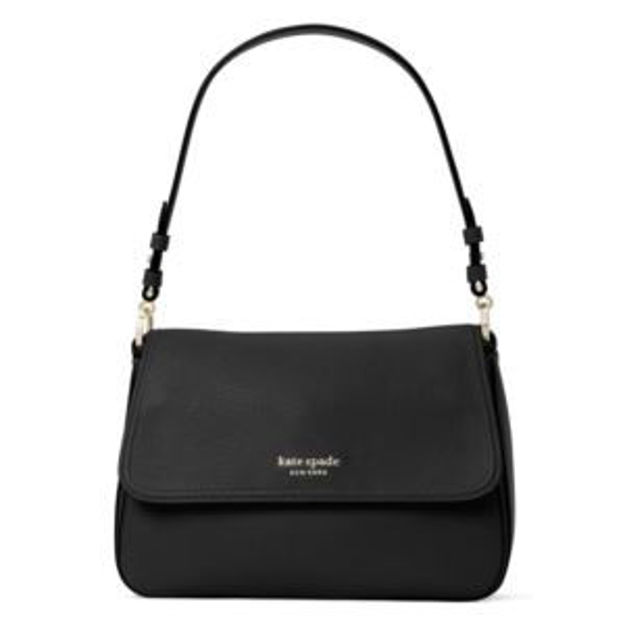 Picture of Hudson Medium Convertible Flap Shoulder Bag - Black