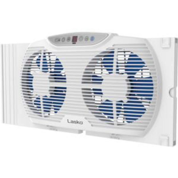 Picture of Electrically Reversible Twin Window Fan with Bluetooth
