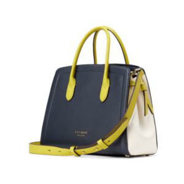 Picture of Knott Colorblocked Medium Satchel - Blazer Blue Multi