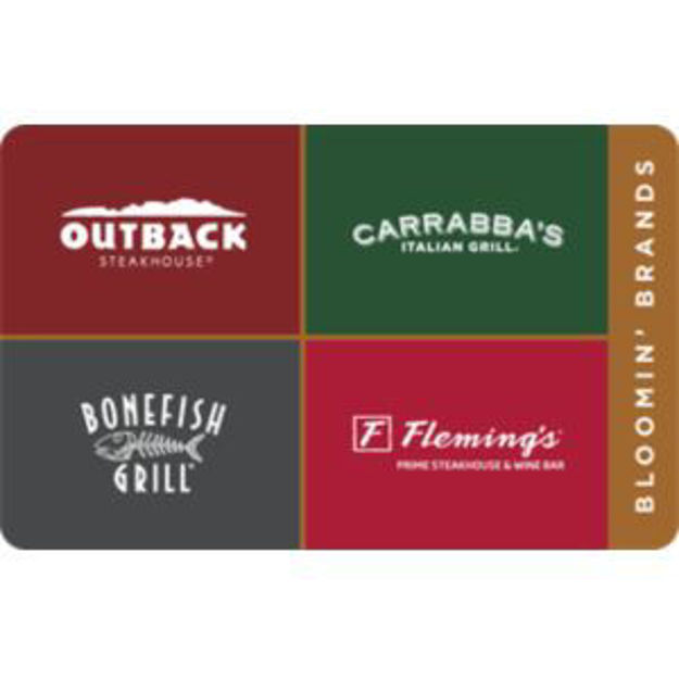 Picture of $100.00 Bloomin' Brands Restaurant Group eGift