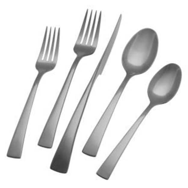 Picture of Bellasera Slate 20pc 18/10 Stainless Steel Flatware Set